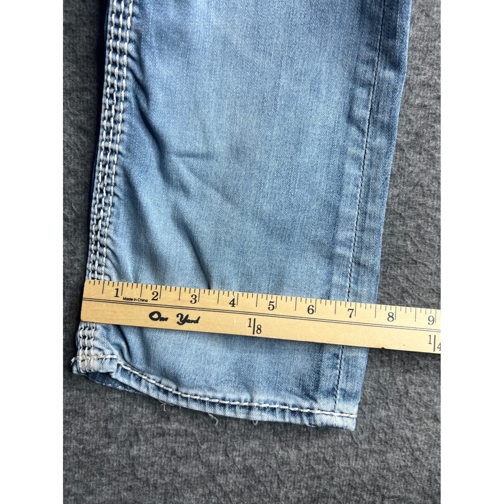 Rock Revival Sherry Mid-Rise Bootcut Jeans Light Wash Distressed Blue Denim 25 - Picture 13 of 16